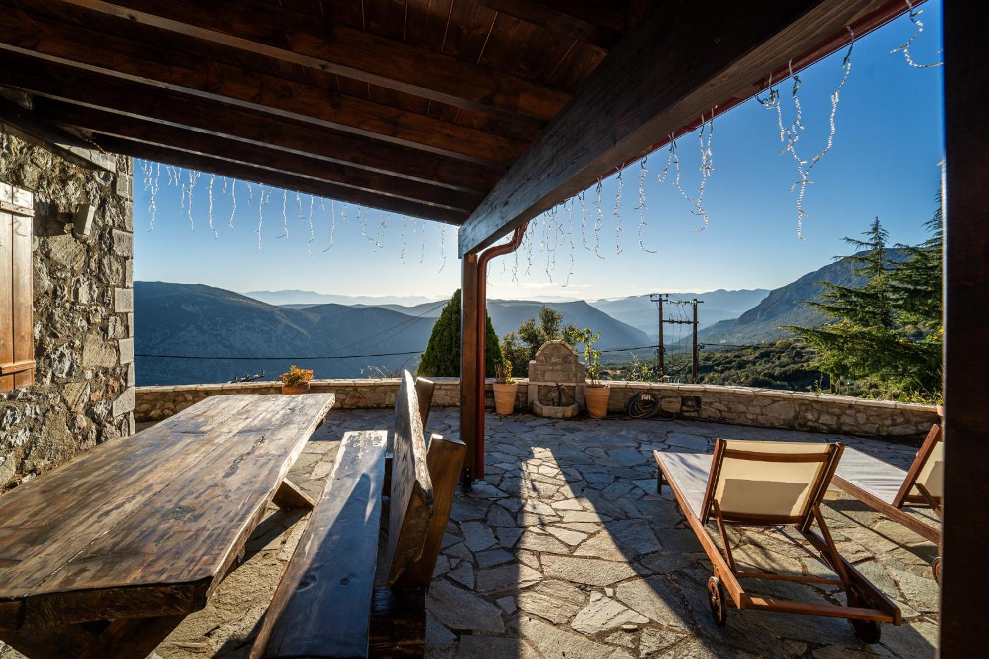 Rock Dandy Deluxe Chalet In Arachova - Delphi, Sauna, Prv Parking, Amazing View Luaran gambar