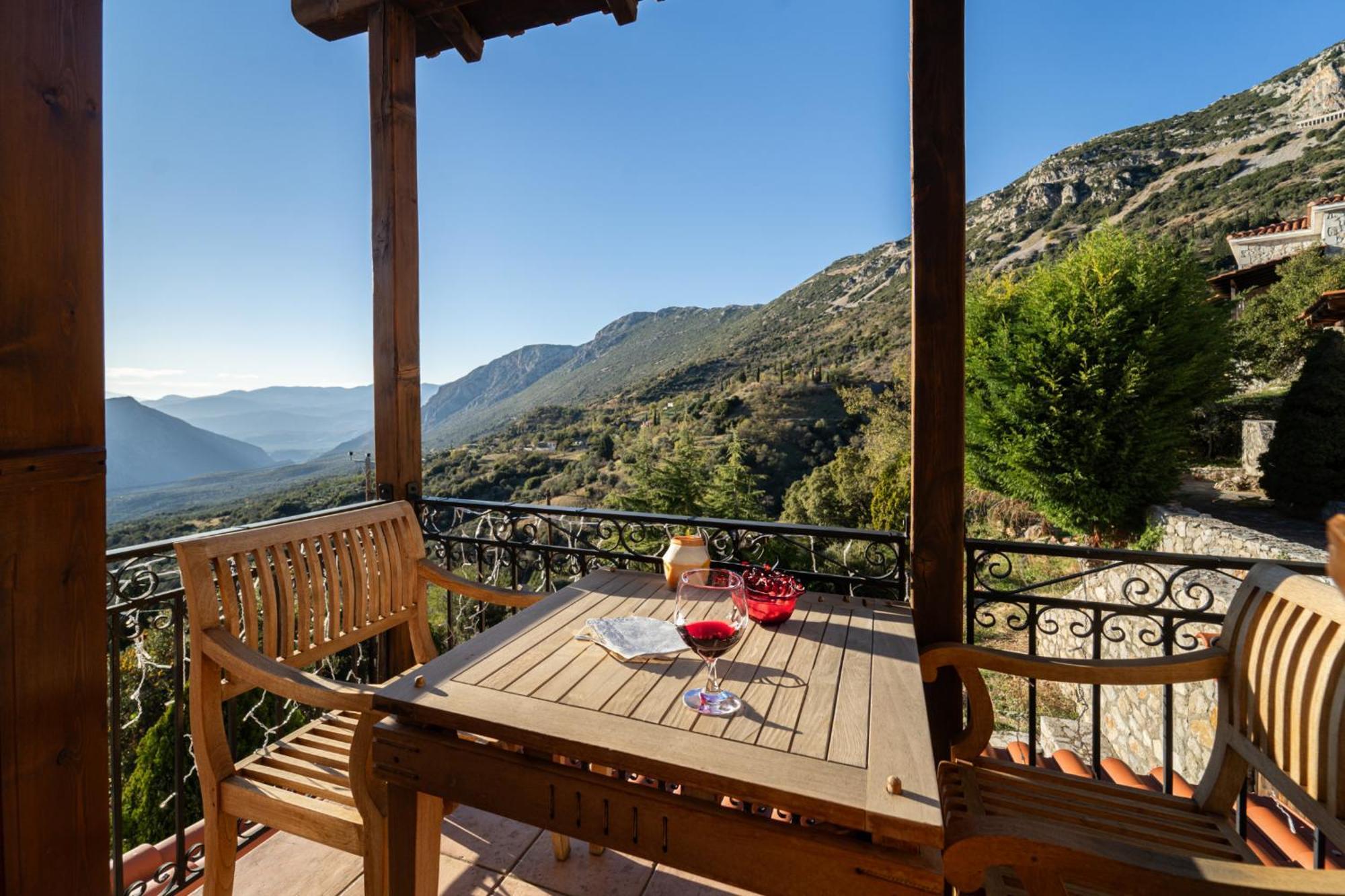 Rock Dandy Deluxe Chalet In Arachova - Delphi, Sauna, Prv Parking, Amazing View Luaran gambar