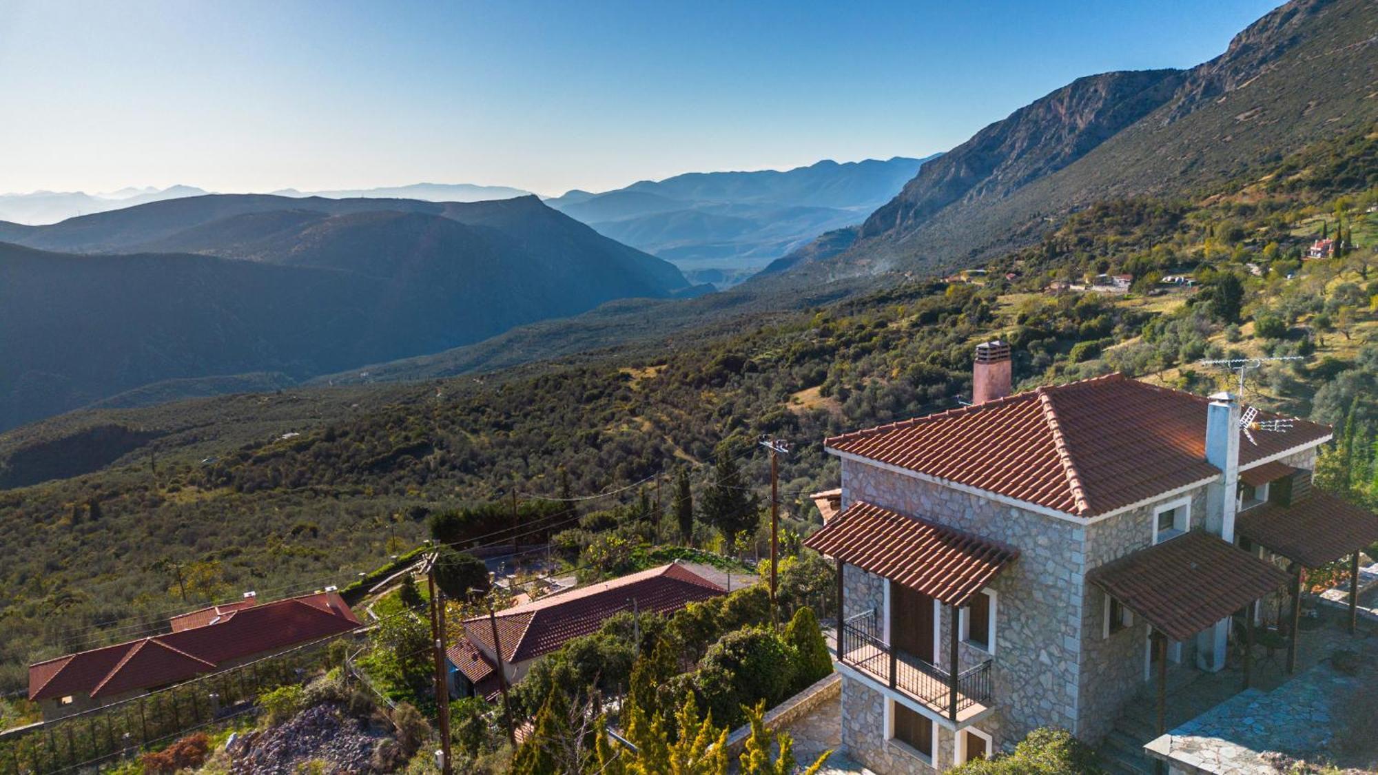 Rock Dandy Deluxe Chalet In Arachova - Delphi, Sauna, Prv Parking, Amazing View Luaran gambar
