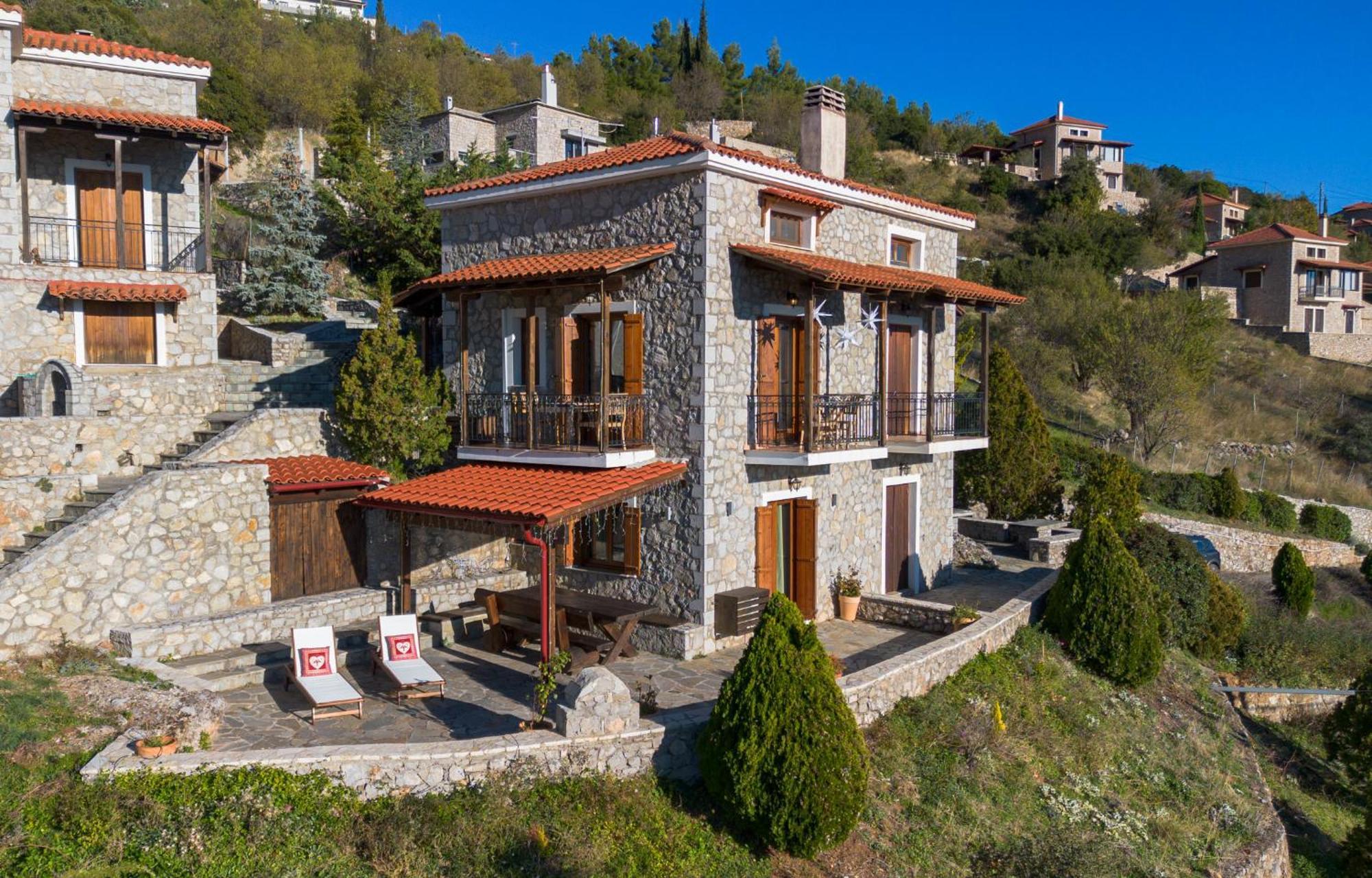 Rock Dandy Deluxe Chalet In Arachova - Delphi, Sauna, Prv Parking, Amazing View Luaran gambar