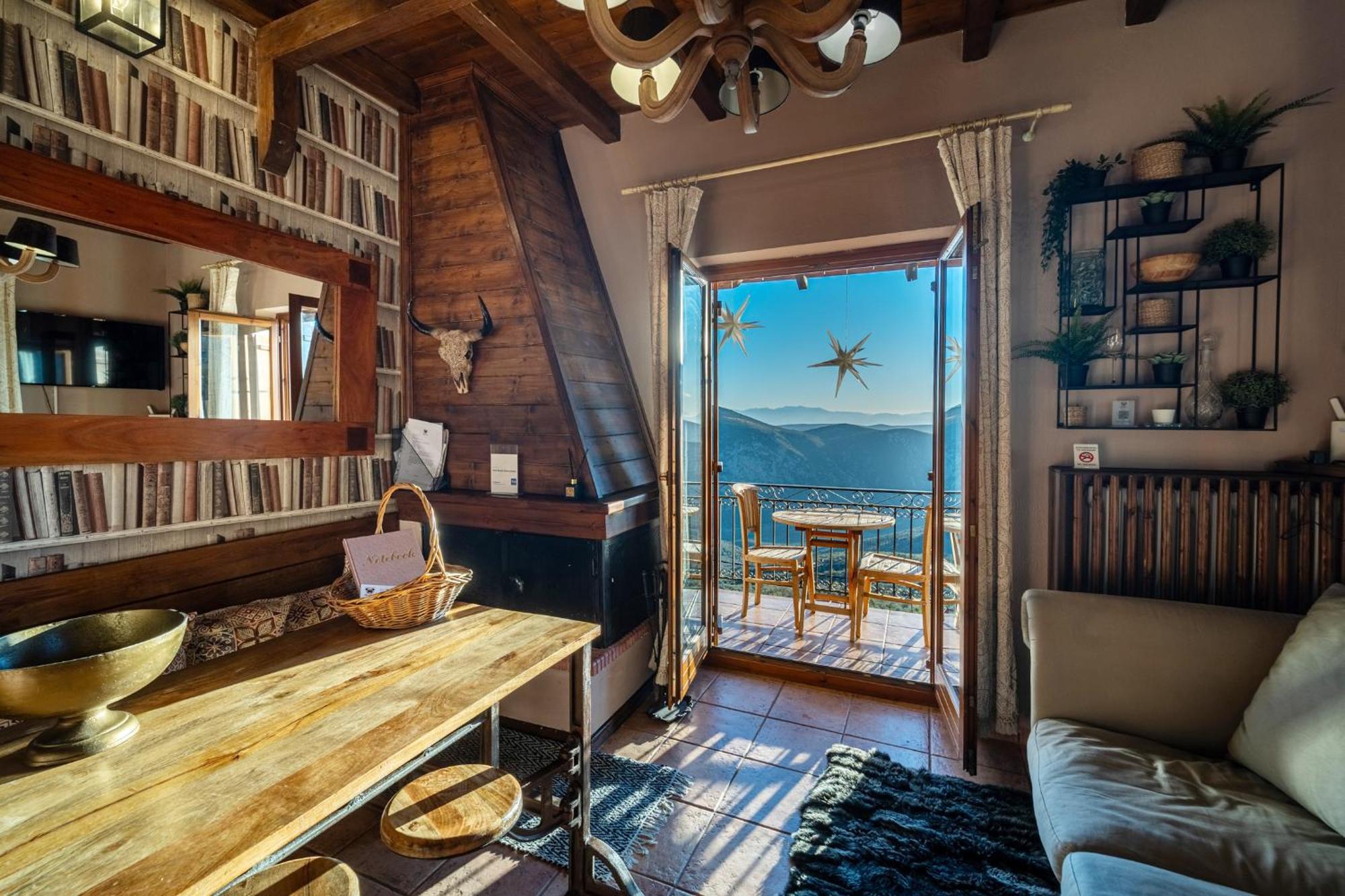 Rock Dandy Deluxe Chalet In Arachova - Delphi, Sauna, Prv Parking, Amazing View Luaran gambar