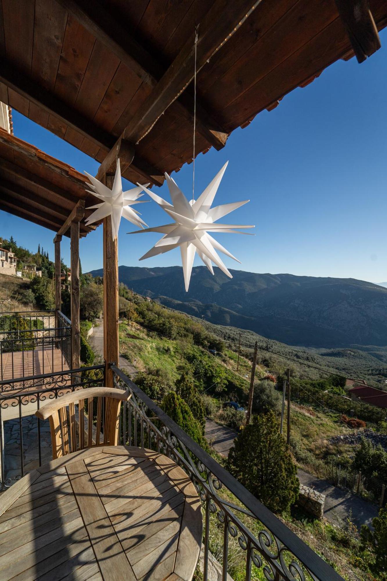 Rock Dandy Deluxe Chalet In Arachova - Delphi, Sauna, Prv Parking, Amazing View Luaran gambar