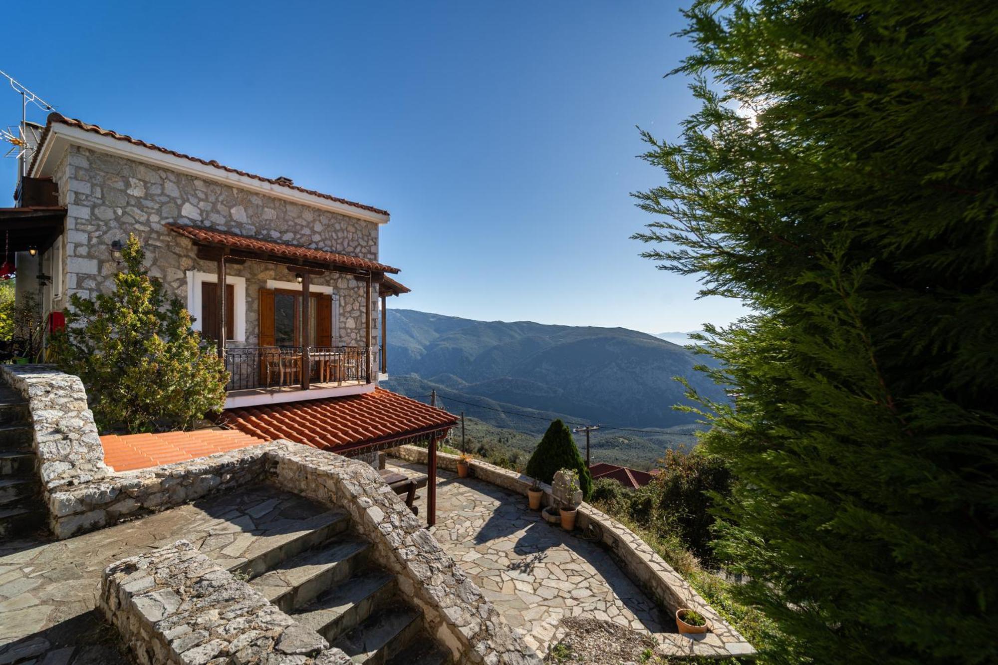 Rock Dandy Deluxe Chalet In Arachova - Delphi, Sauna, Prv Parking, Amazing View Luaran gambar