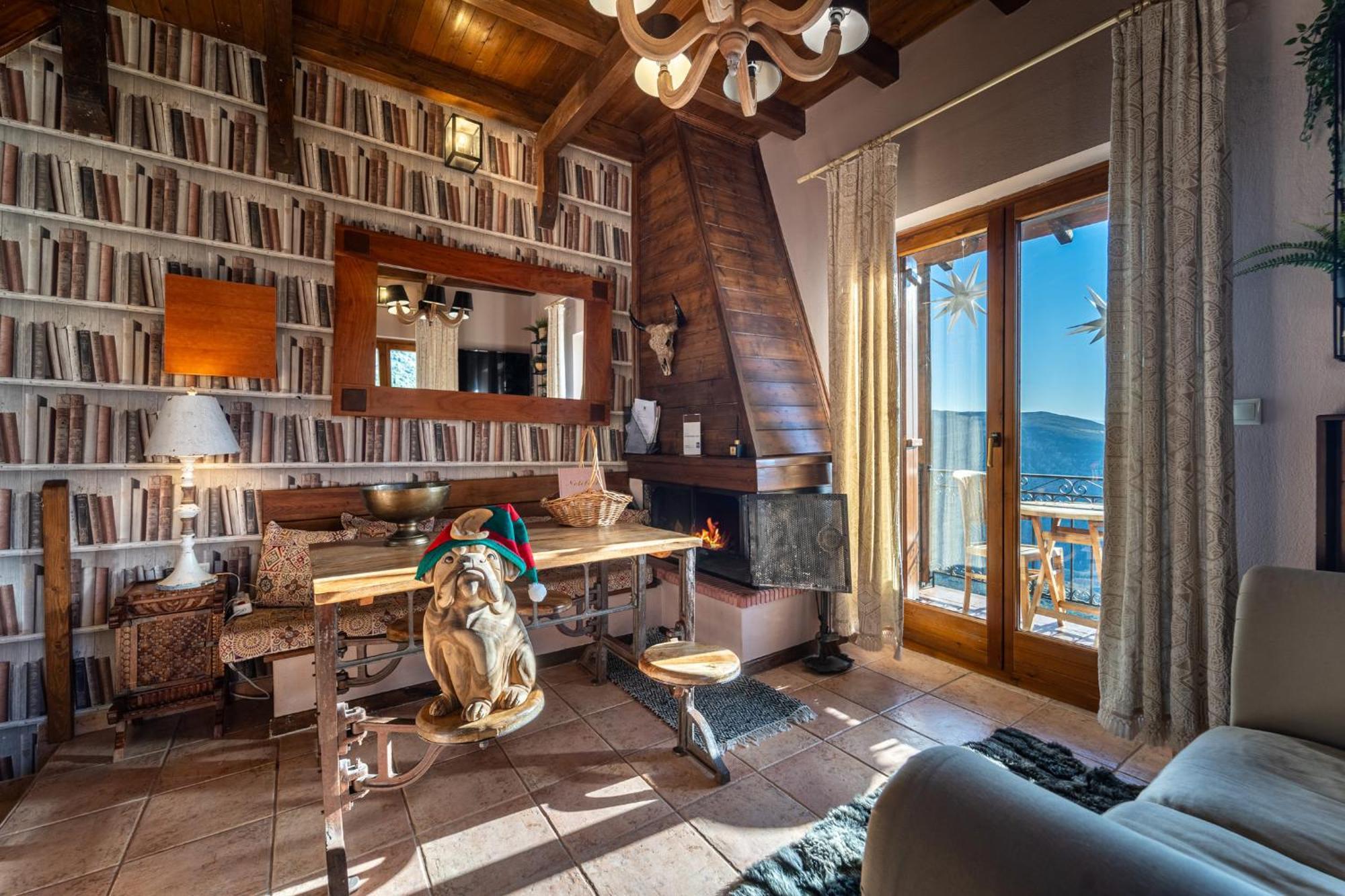 Rock Dandy Deluxe Chalet In Arachova - Delphi, Sauna, Prv Parking, Amazing View Luaran gambar