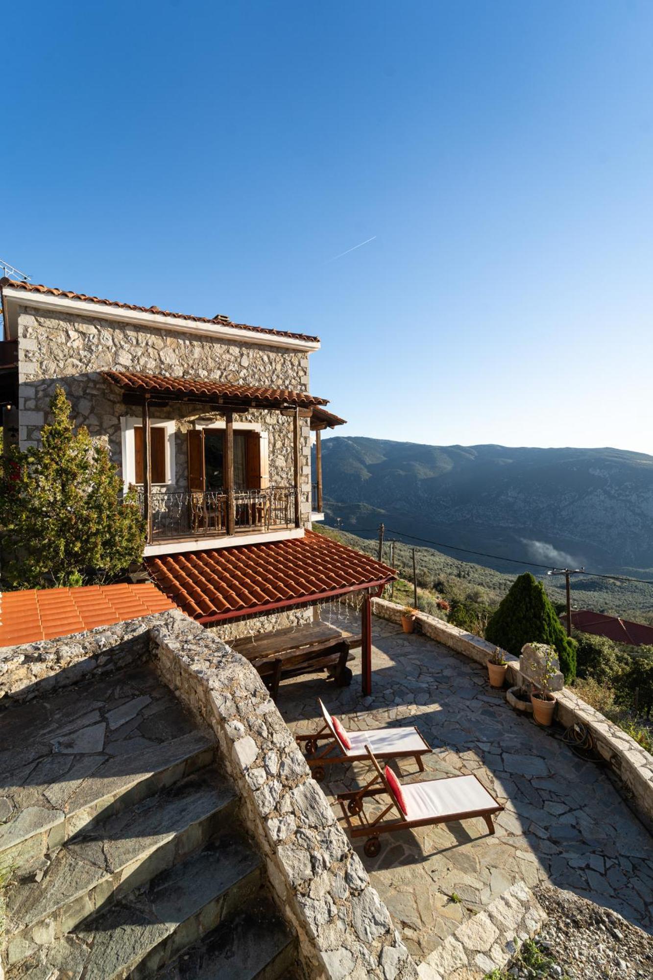 Rock Dandy Deluxe Chalet In Arachova - Delphi, Sauna, Prv Parking, Amazing View Luaran gambar