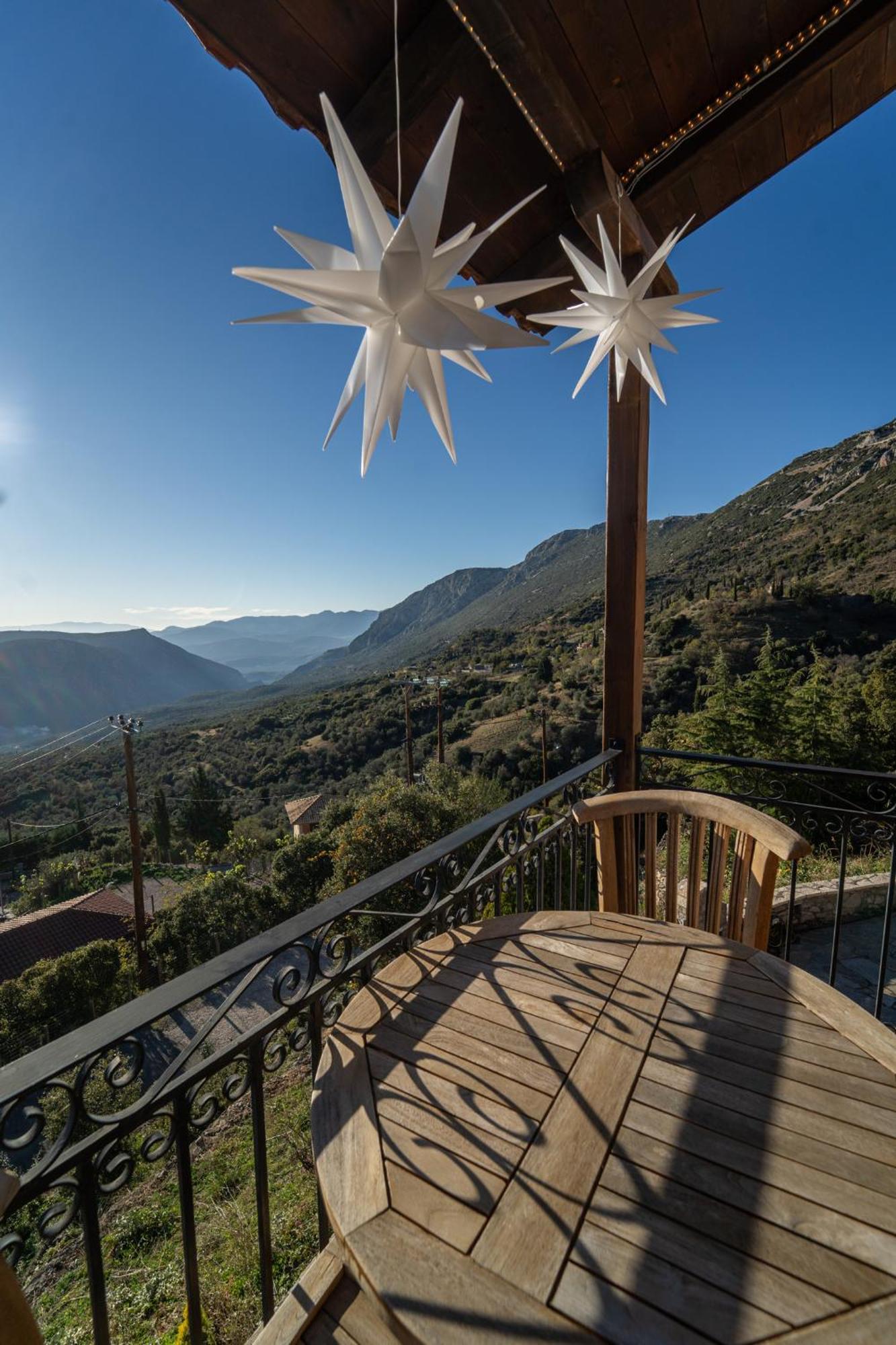 Rock Dandy Deluxe Chalet In Arachova - Delphi, Sauna, Prv Parking, Amazing View Luaran gambar