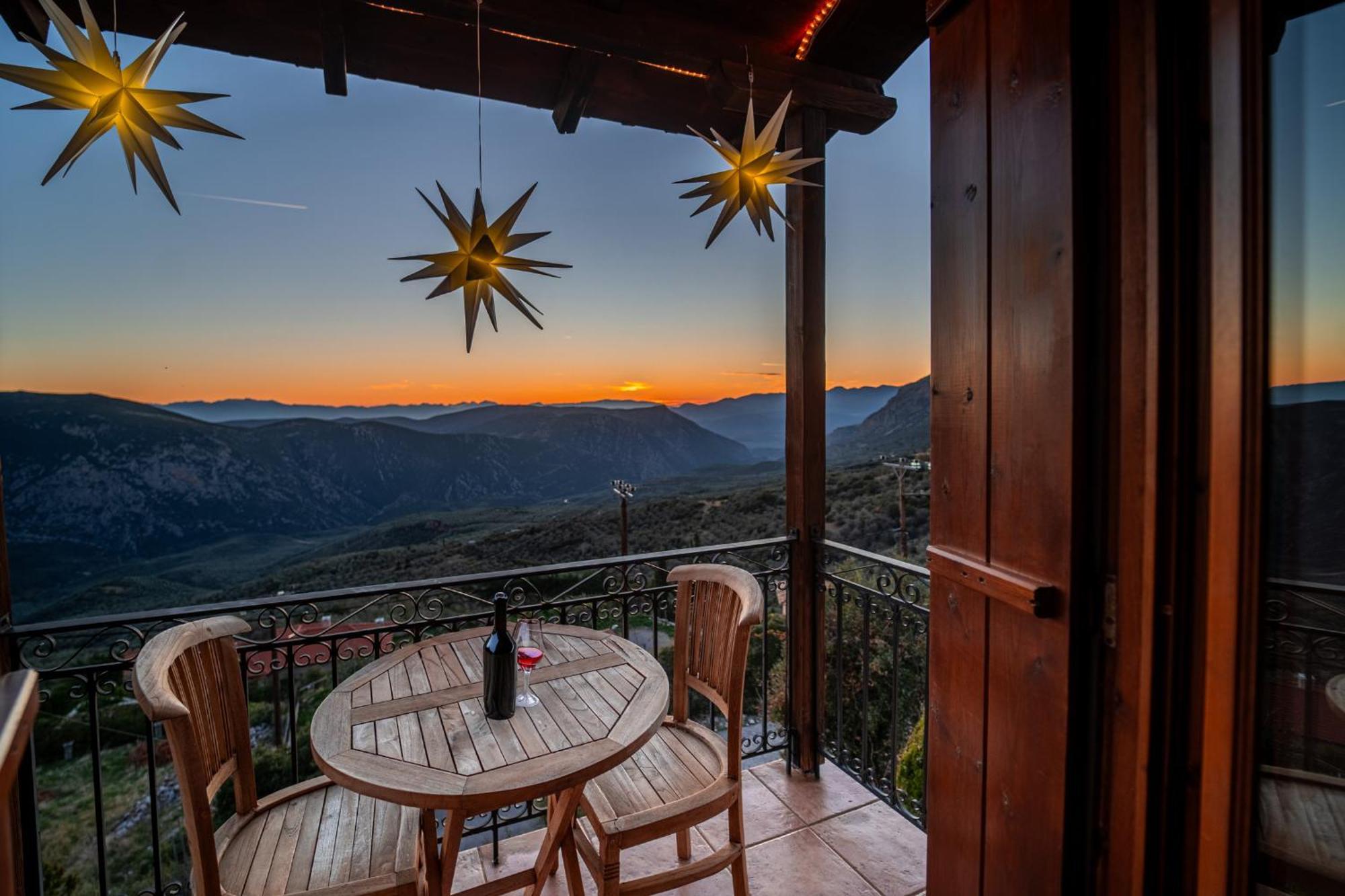 Rock Dandy Deluxe Chalet In Arachova - Delphi, Sauna, Prv Parking, Amazing View Luaran gambar