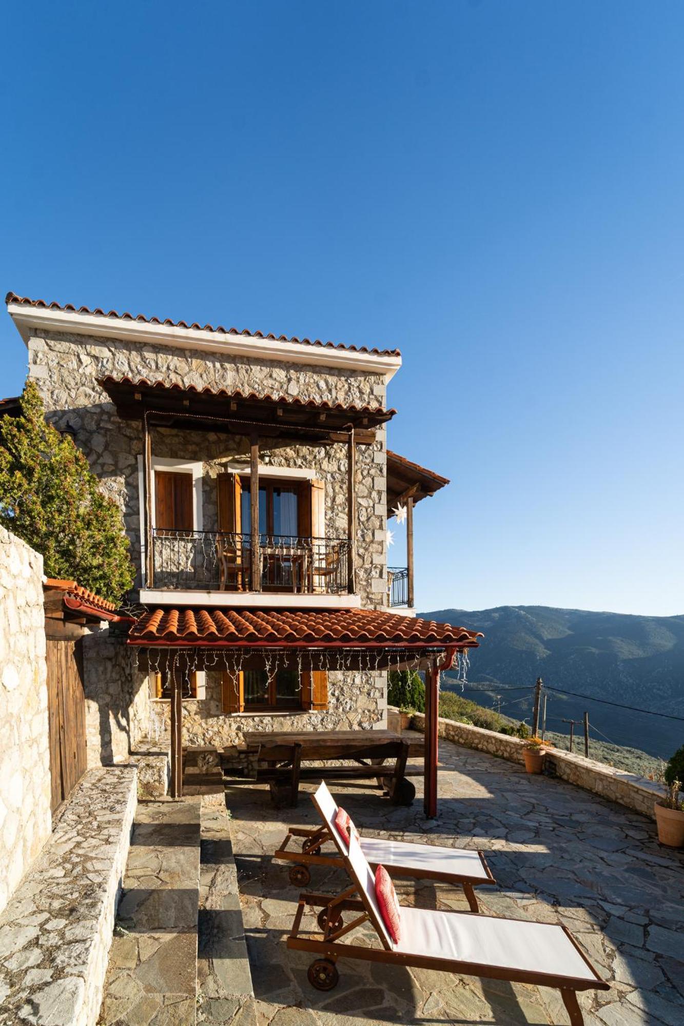 Rock Dandy Deluxe Chalet In Arachova - Delphi, Sauna, Prv Parking, Amazing View Luaran gambar
