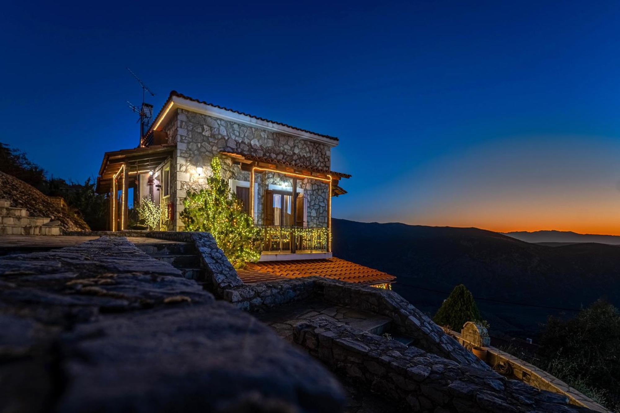 Rock Dandy Deluxe Chalet In Arachova - Delphi, Sauna, Prv Parking, Amazing View Luaran gambar