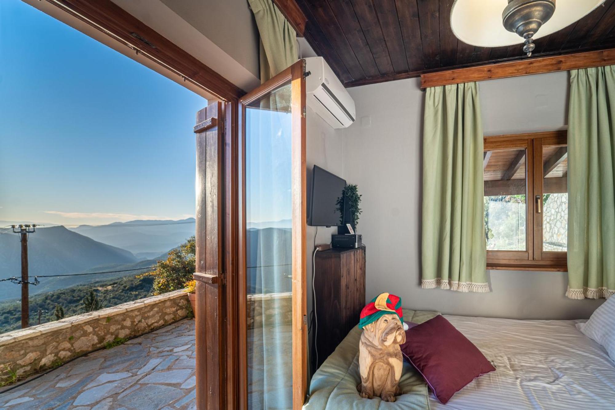 Rock Dandy Deluxe Chalet In Arachova - Delphi, Sauna, Prv Parking, Amazing View Luaran gambar