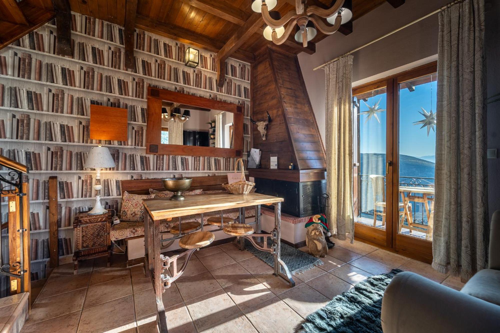 Rock Dandy Deluxe Chalet In Arachova - Delphi, Sauna, Prv Parking, Amazing View Luaran gambar